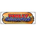 Signmission PHILLY CHEESE STEAK BANNER SIGN cheesesteak signs Philadelphia sub hoagie B-72 Philly Cheese Steak